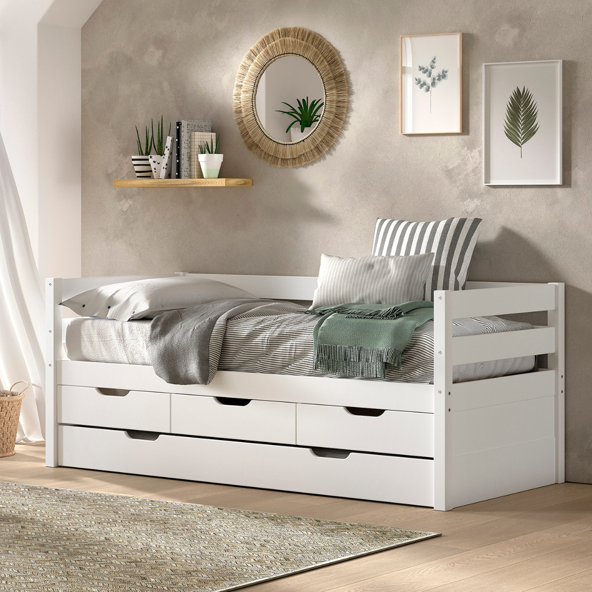 VIPACK underbed drawer white