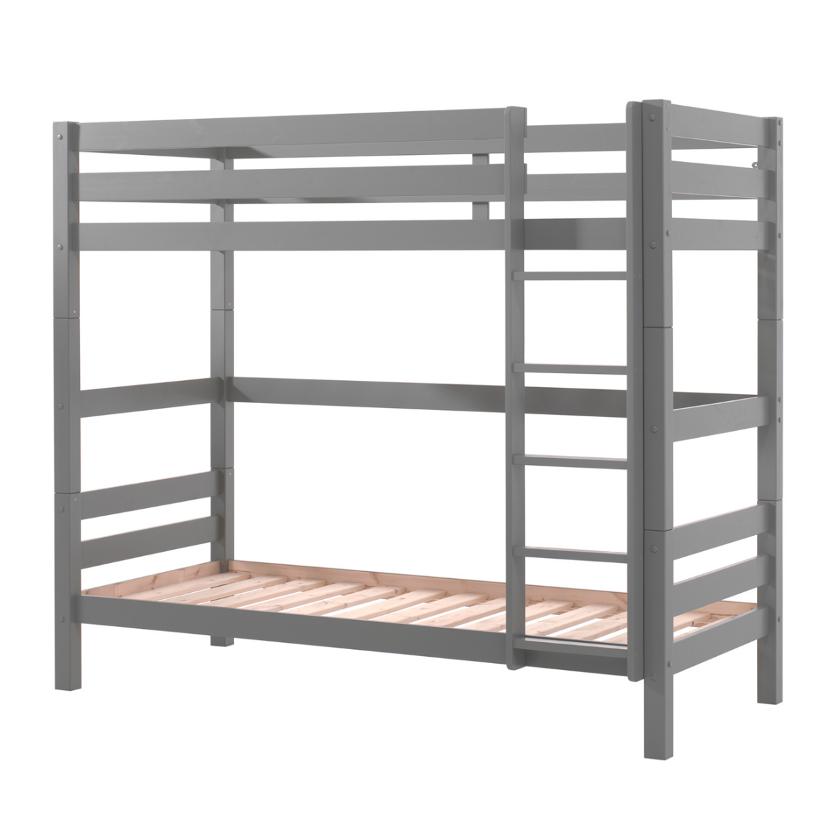 VIPACK PINO high bunk bed 90 X 200cm grey