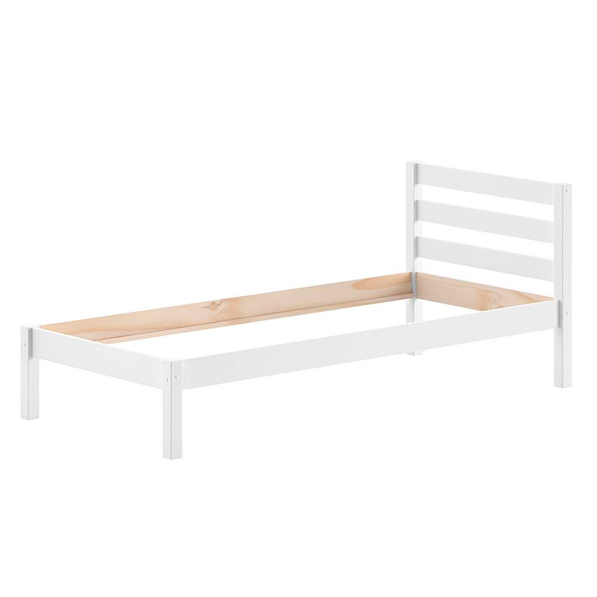 VIPACK PINO European single bed 90 X 200cm white