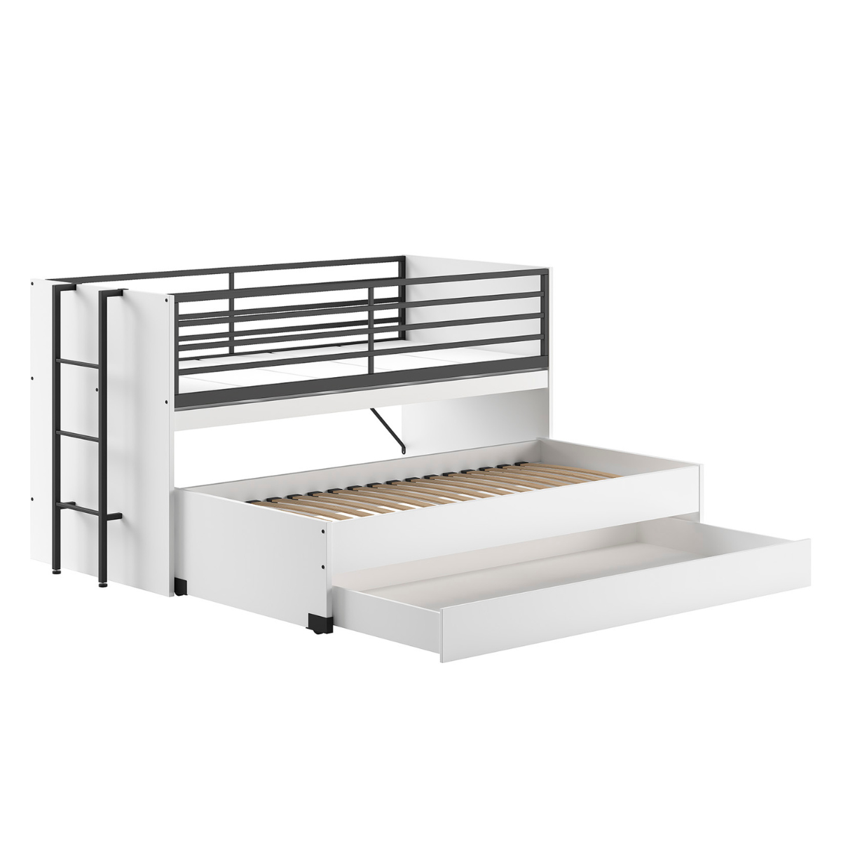 VIPACK SAM European pull out triple mid sleeper 90 X 200 cm white