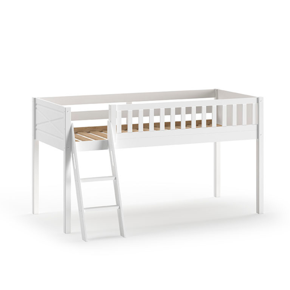 VIPACK SCOTT European single mid sleeper 90 X 200 cm white