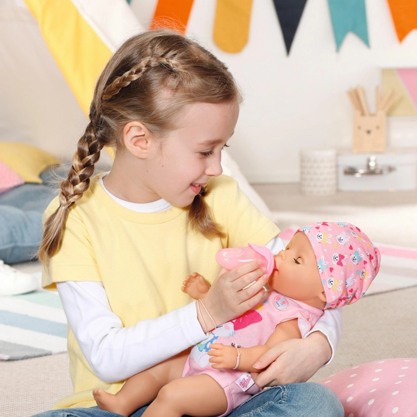 BABY BORN MAGIC GIRL DOLL IN LIGHT PINK OUTFIT - 17INCH/43CM