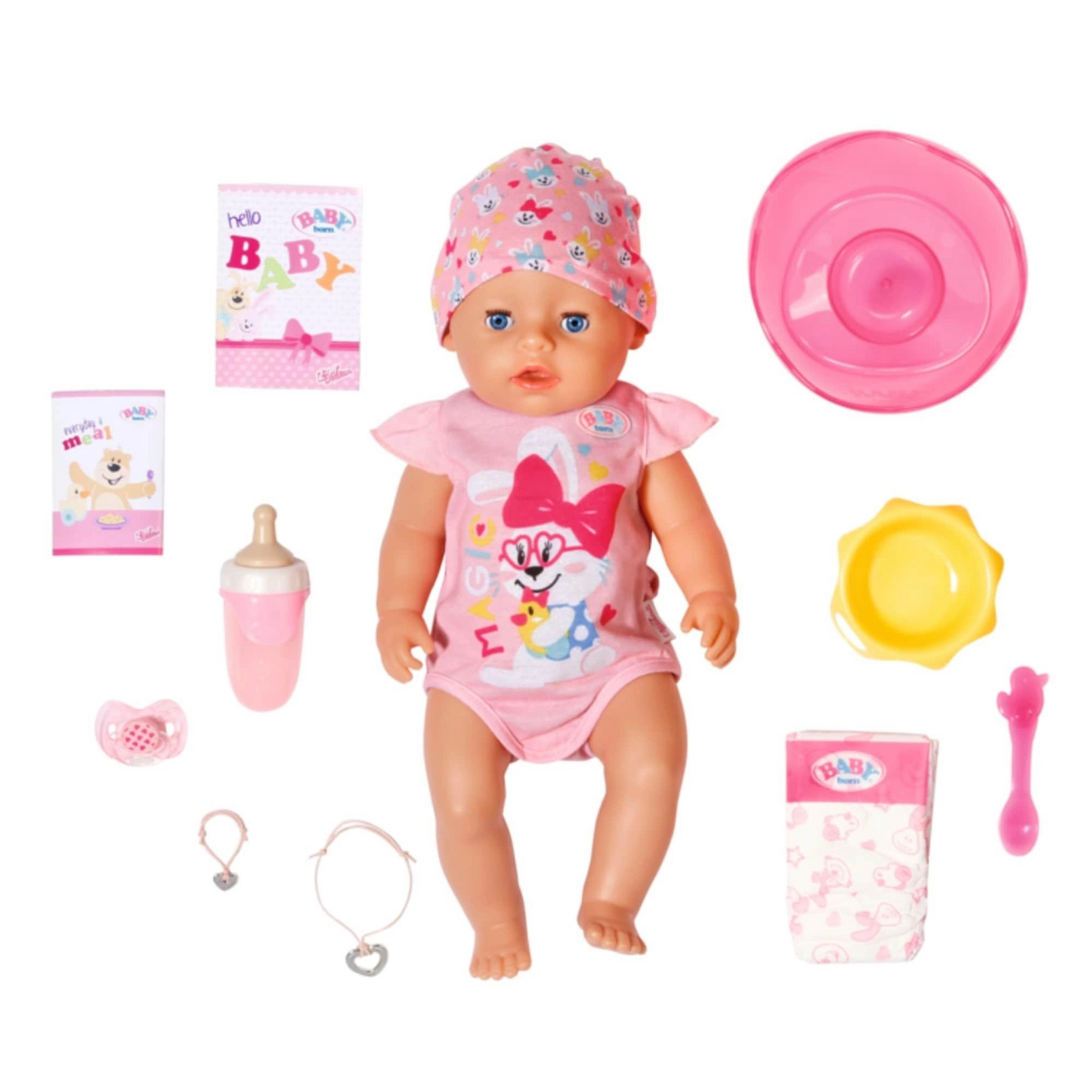 BABY BORN MAGIC GIRL DOLL IN LIGHT PINK OUTFIT - 17INCH/43CM