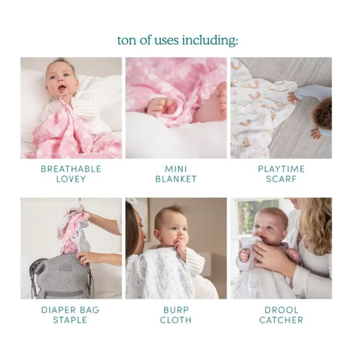 aden + anais essentials Cotton Muslin Squares 5 Pack – Tropicalia