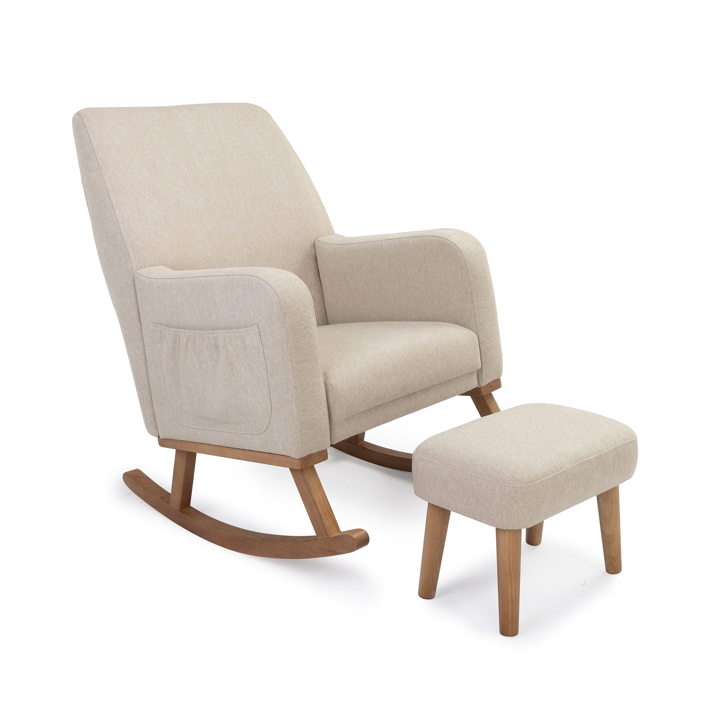 Babymore Callie Nursing Chair with Stool Oatmeal