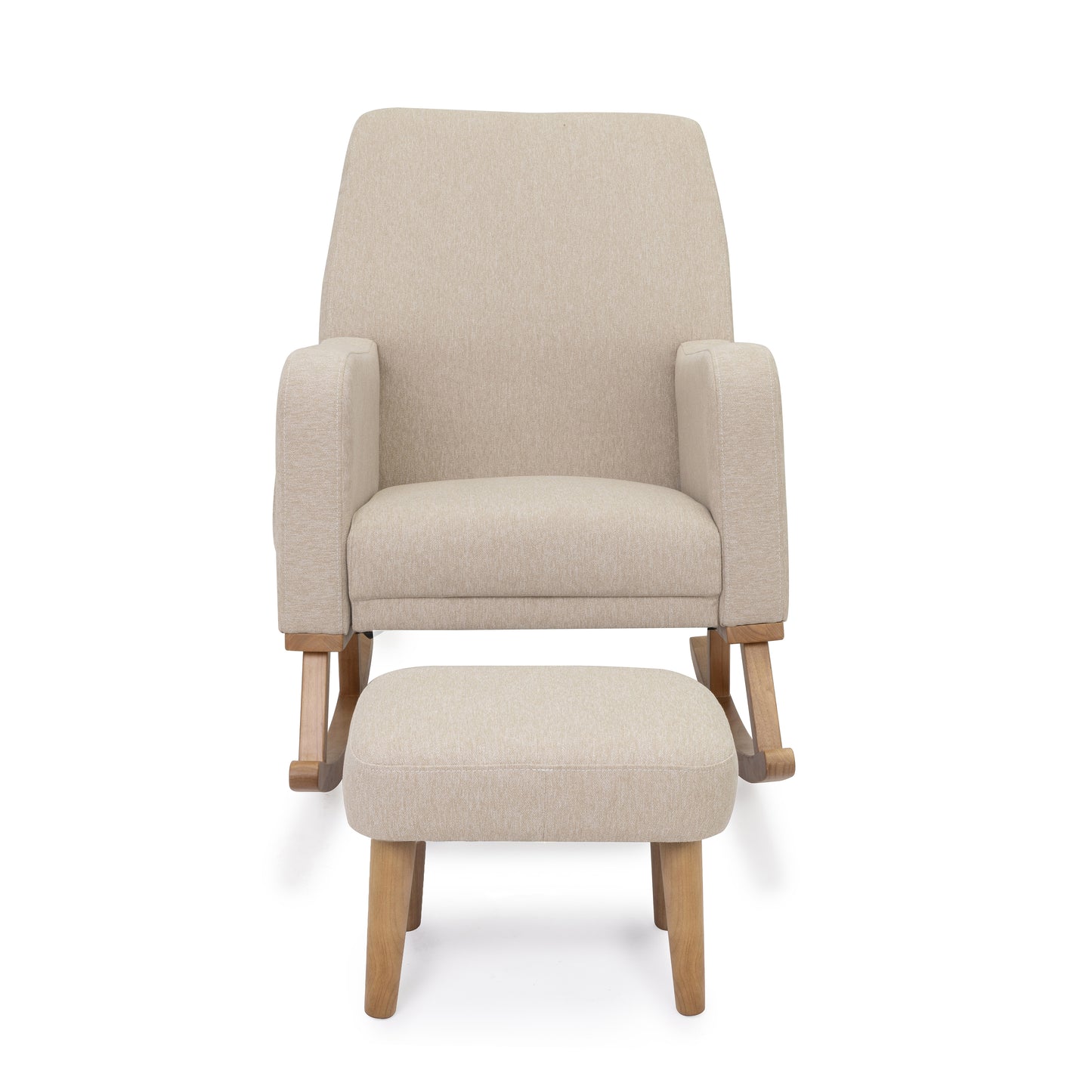 Babymore Callie Nursing Chair with Stool Oatmeal