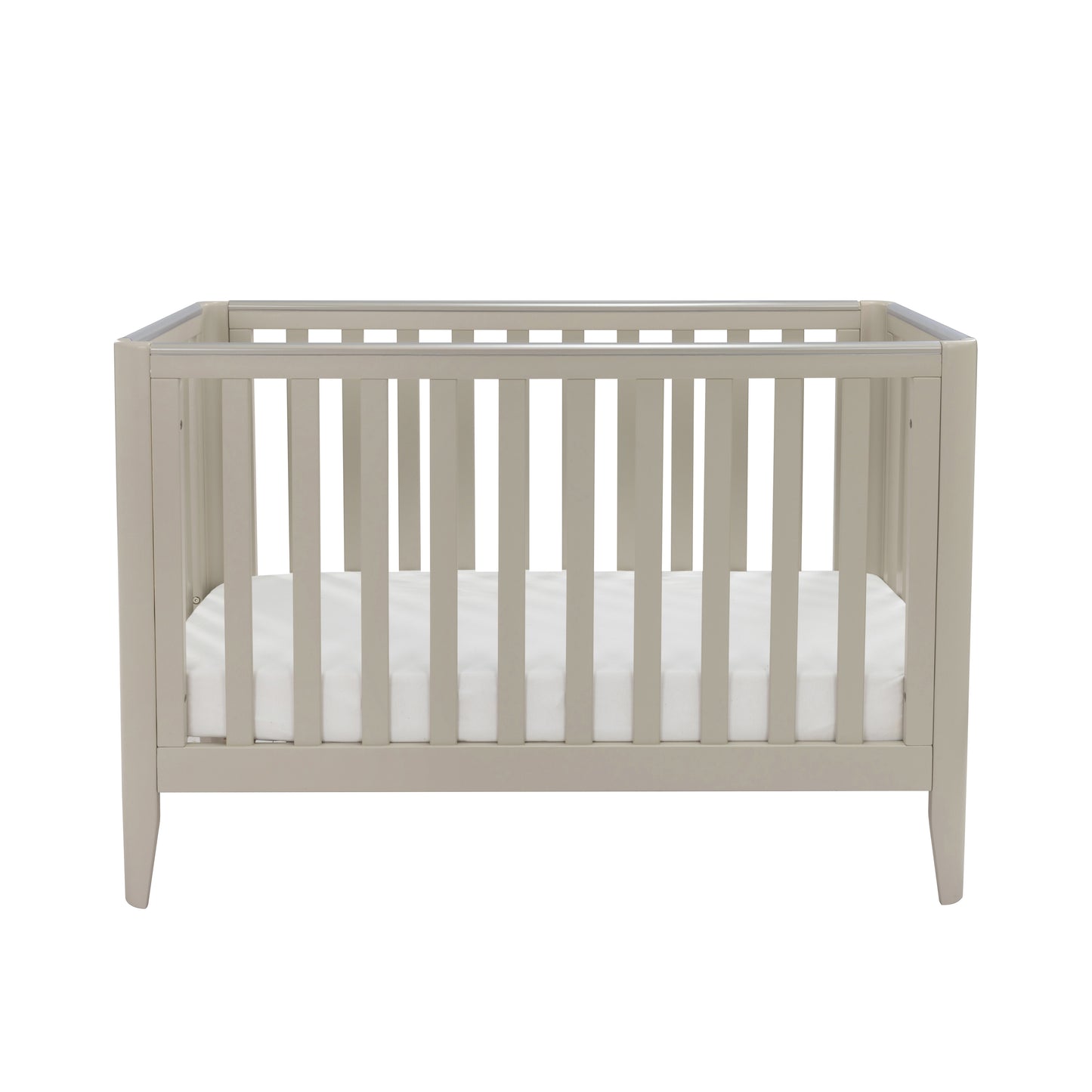 Babymore Iris cot bed 120x60cm cashmere on plain white background