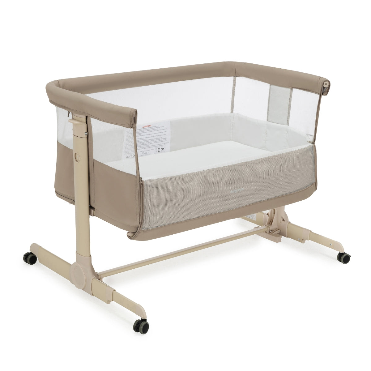 Babymore Neera Co-Sleeper Bedside Crib Khaki