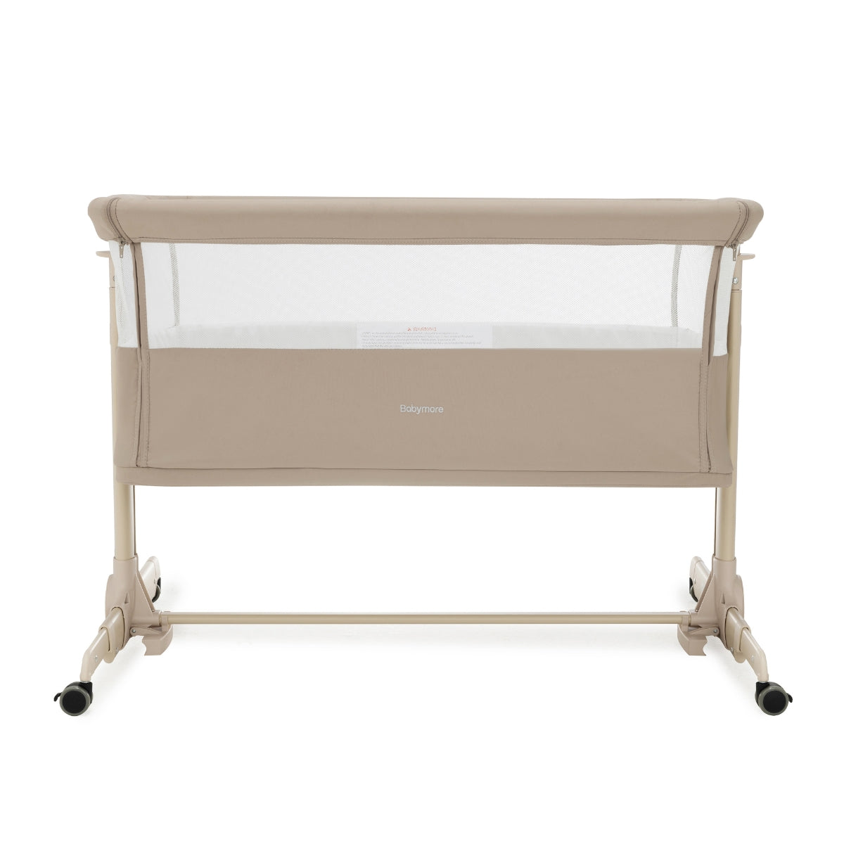 Babymore Neera Co-Sleeper Bedside Crib Khaki