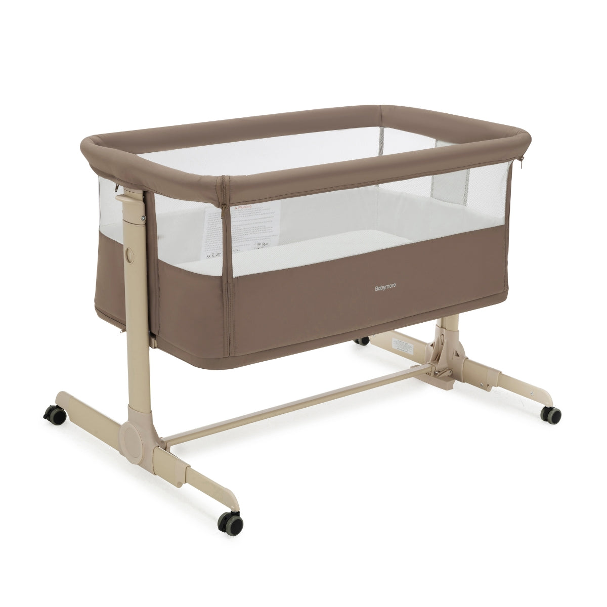 Babymore Neera Co-Sleeper Bedside Crib Mocha