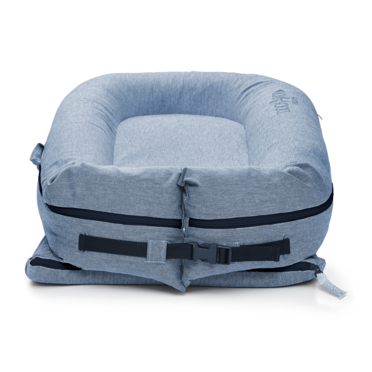 DockATot Deluxe+ Baby Dock – Indigo Chambray