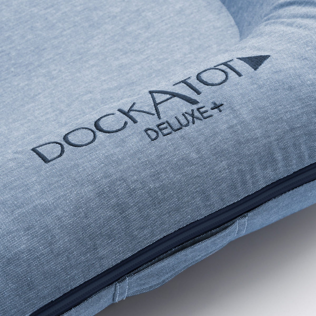 DockATot Deluxe+ Baby Dock – Indigo Chambray