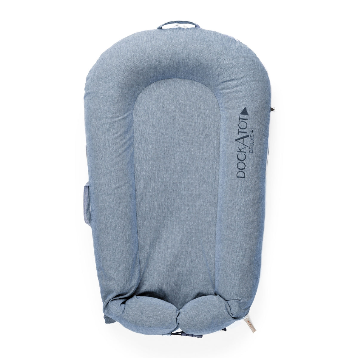 DockATot Deluxe+ Baby Dock – Indigo Chambray