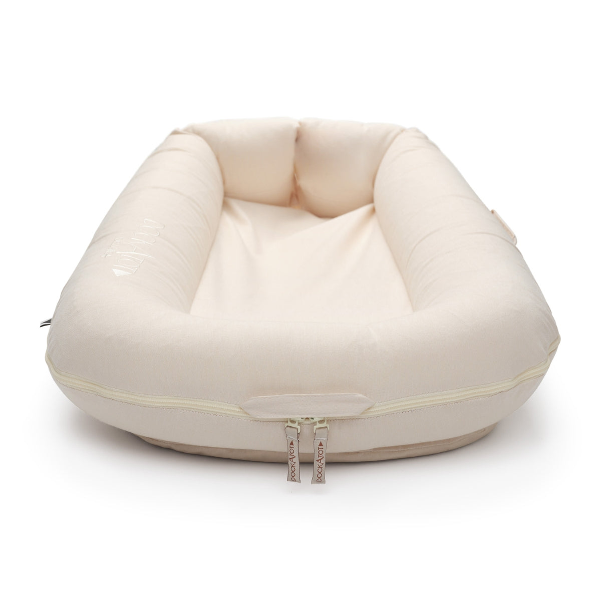 DockATot Deluxe+ Baby Dock – Sand Chambray