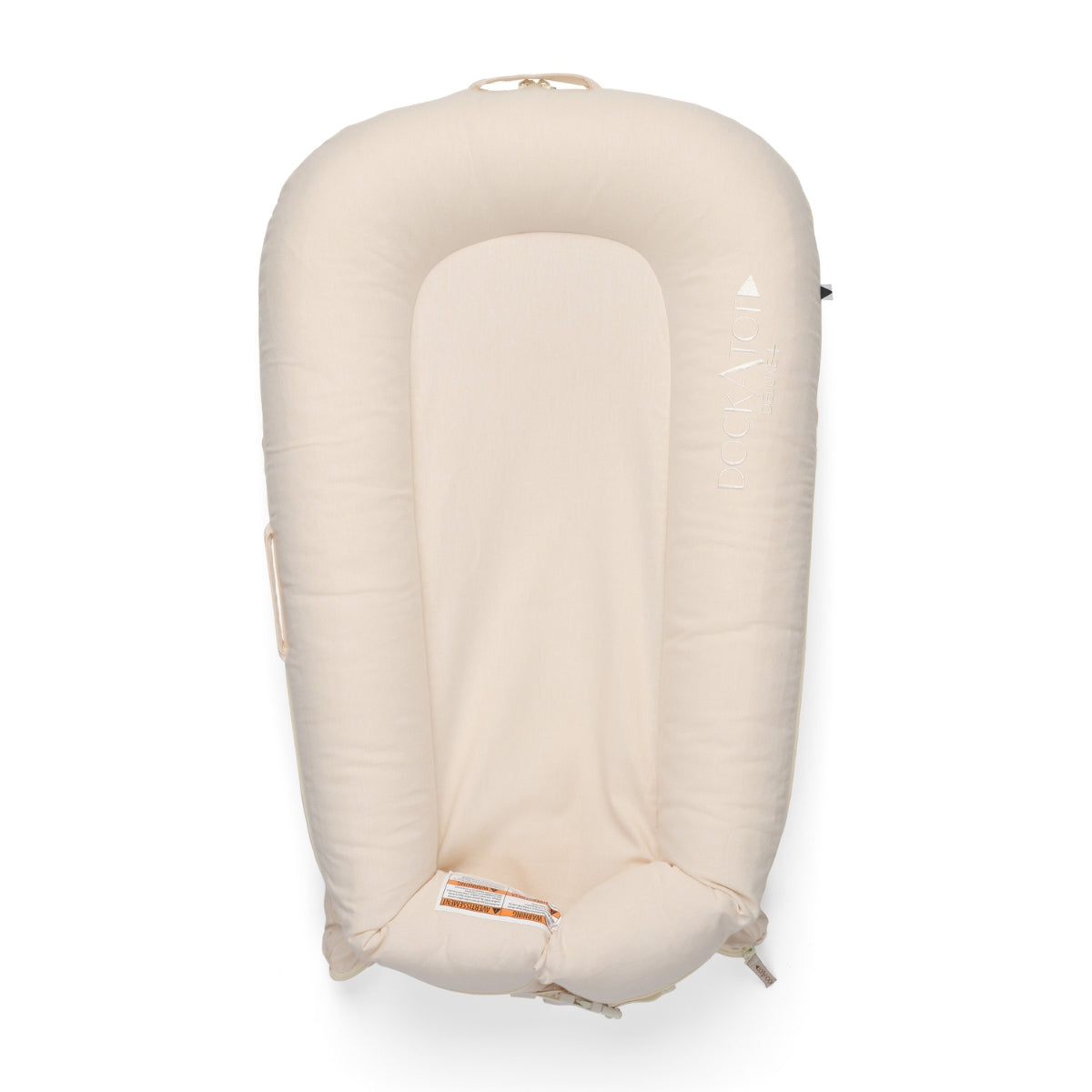 DockATot Deluxe+ Baby Dock – Sand Chambray