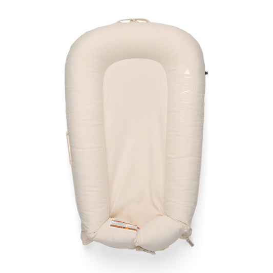 DockATot Deluxe+ Baby Dock – Sand Chambray