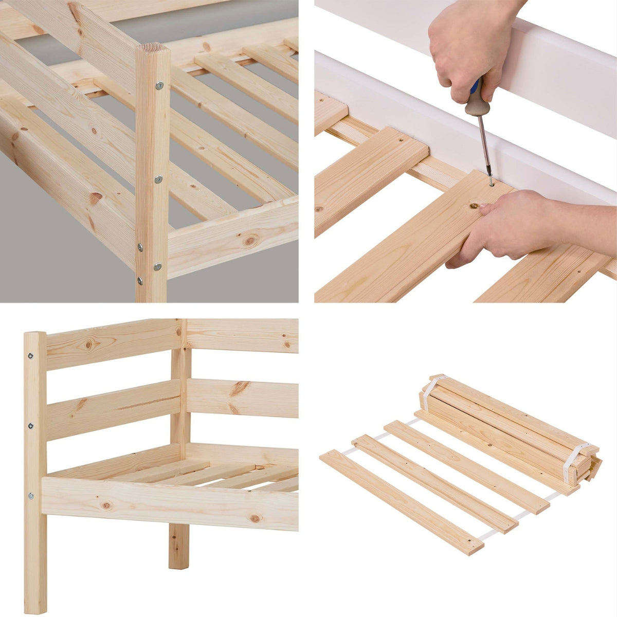 Hoppekids ECO Comfort junior bed 160 x 70cm natural