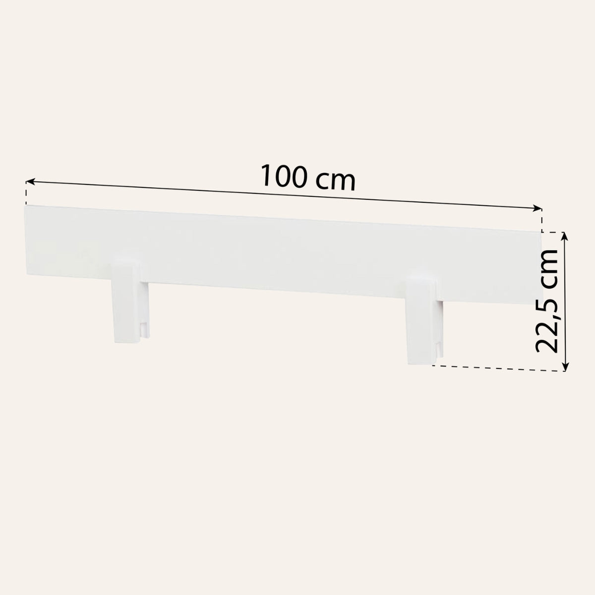 Hoppekids ECO Comfort junior bed 160 x 70cm white inc bed guard