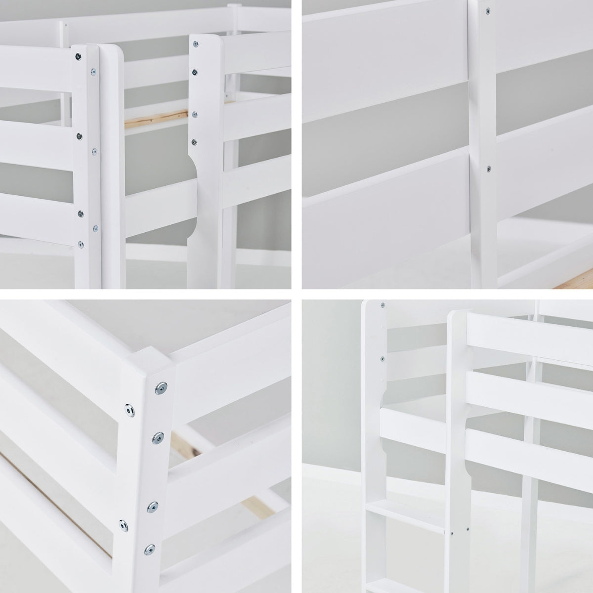 Hoppekids ECO Comfort shorty mid sleeper bed 160 x 70cm white