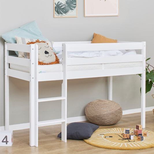 Hoppekids ECO Comfort shorty mid sleeper bed 160 x 70cm white