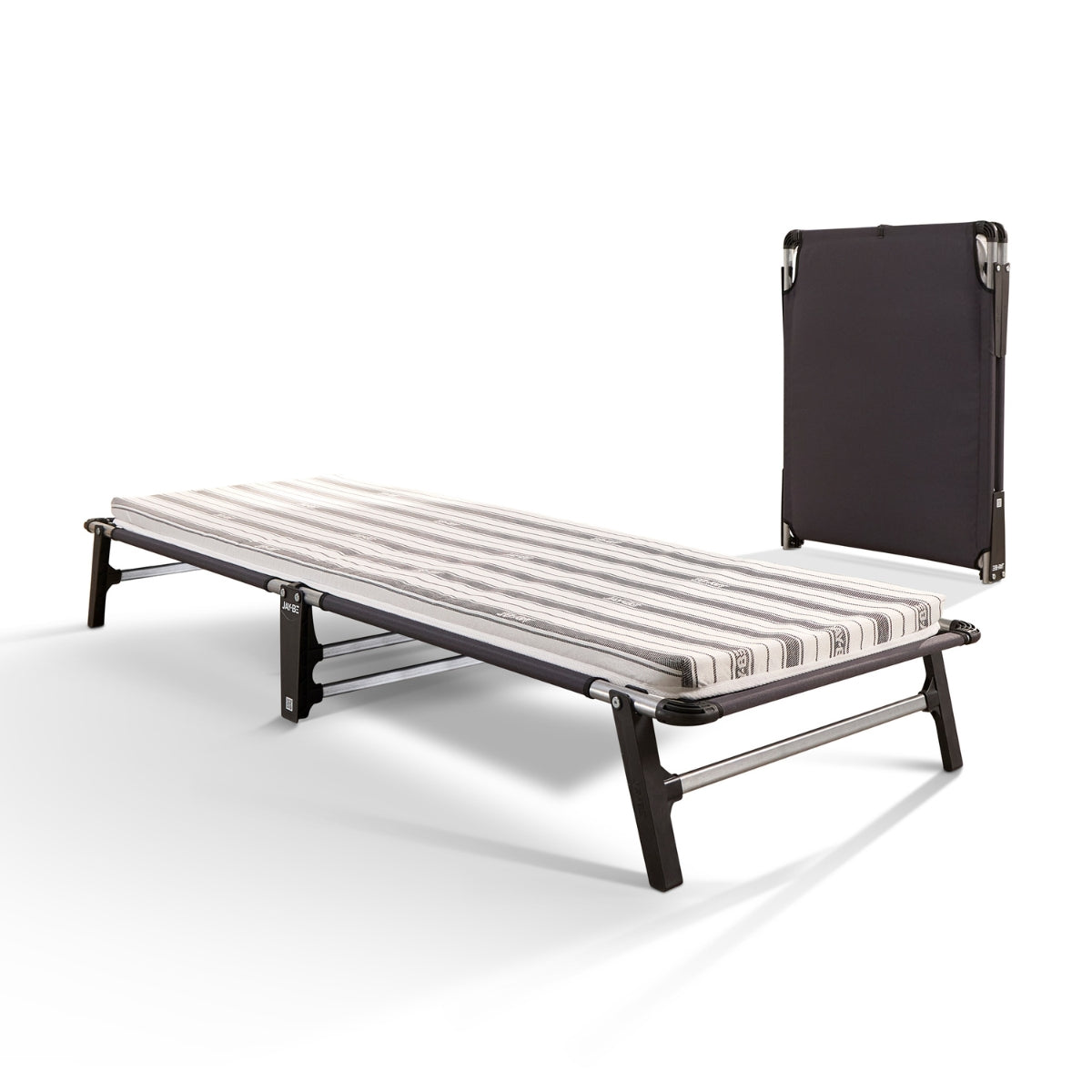Jay-Be ME70 Mobile Folding Single Bed with Comfort Stripe Mattress