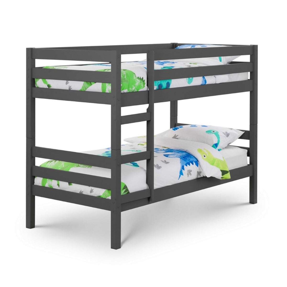 Julian Bowen Camden anthracite bunk bed on plain white background