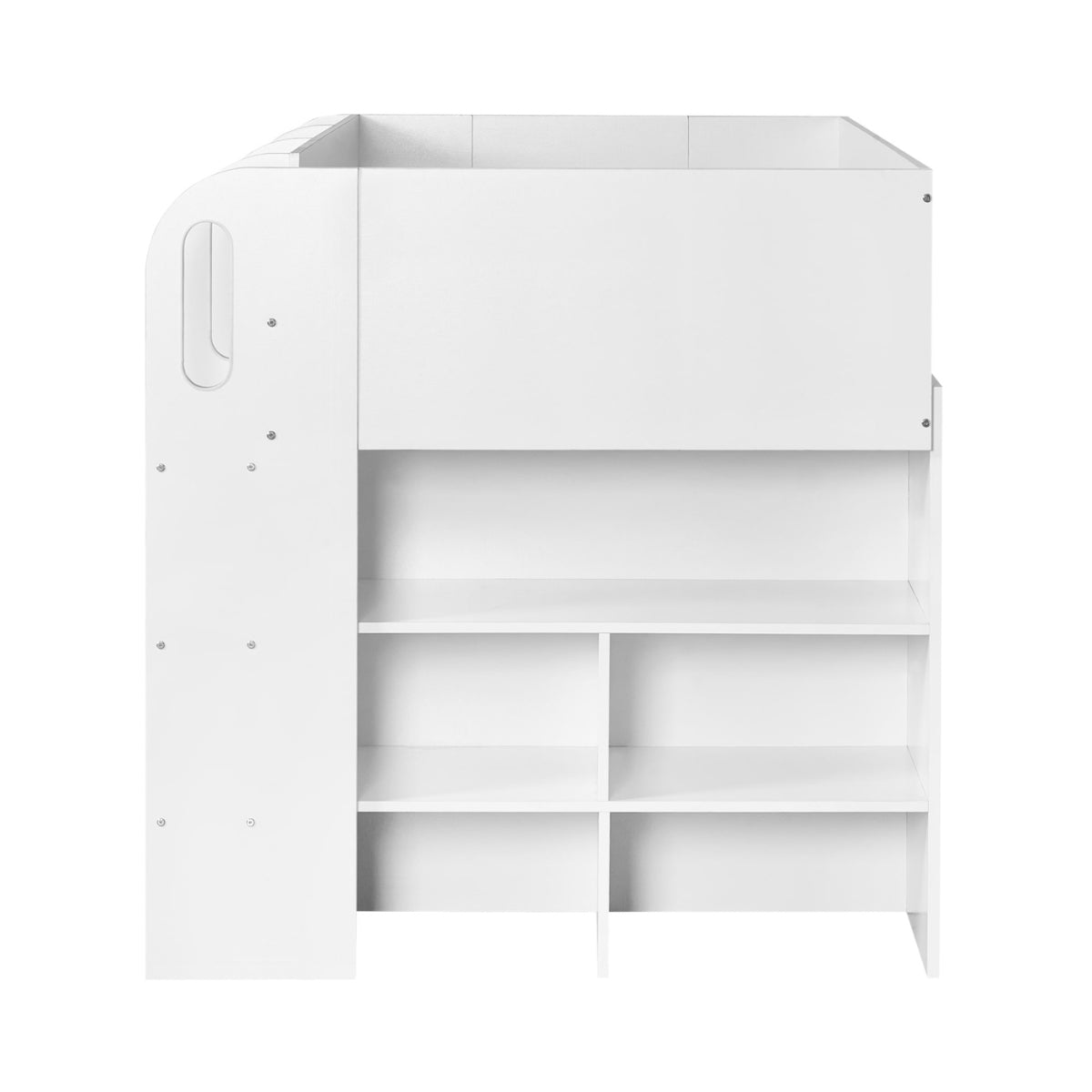 Julian Bowen Vision Kids Mid Sleeper Bed White - with storage