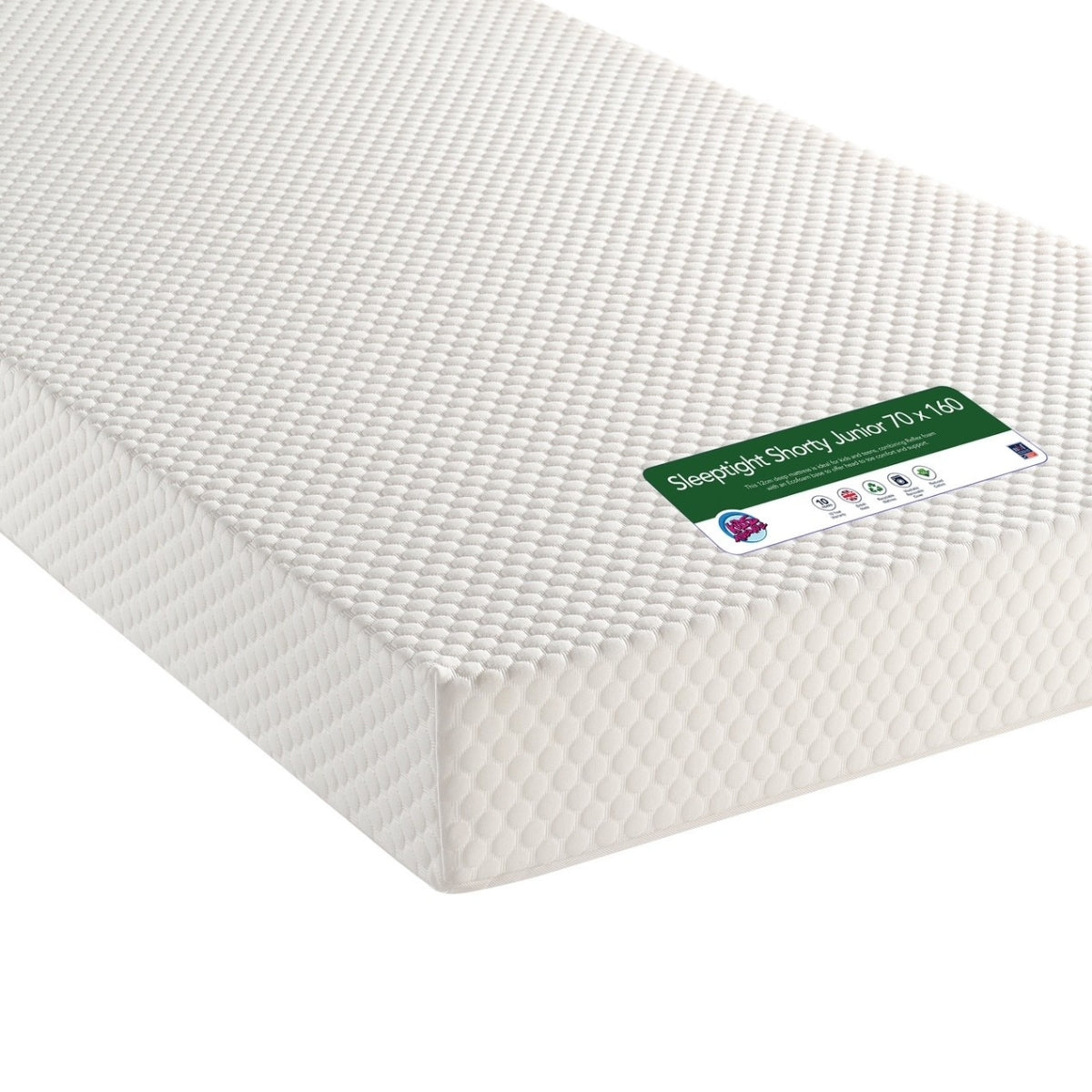 Kids Avenue Sleeptight Shorty Junior Mattress 160 x 70cm Green Label