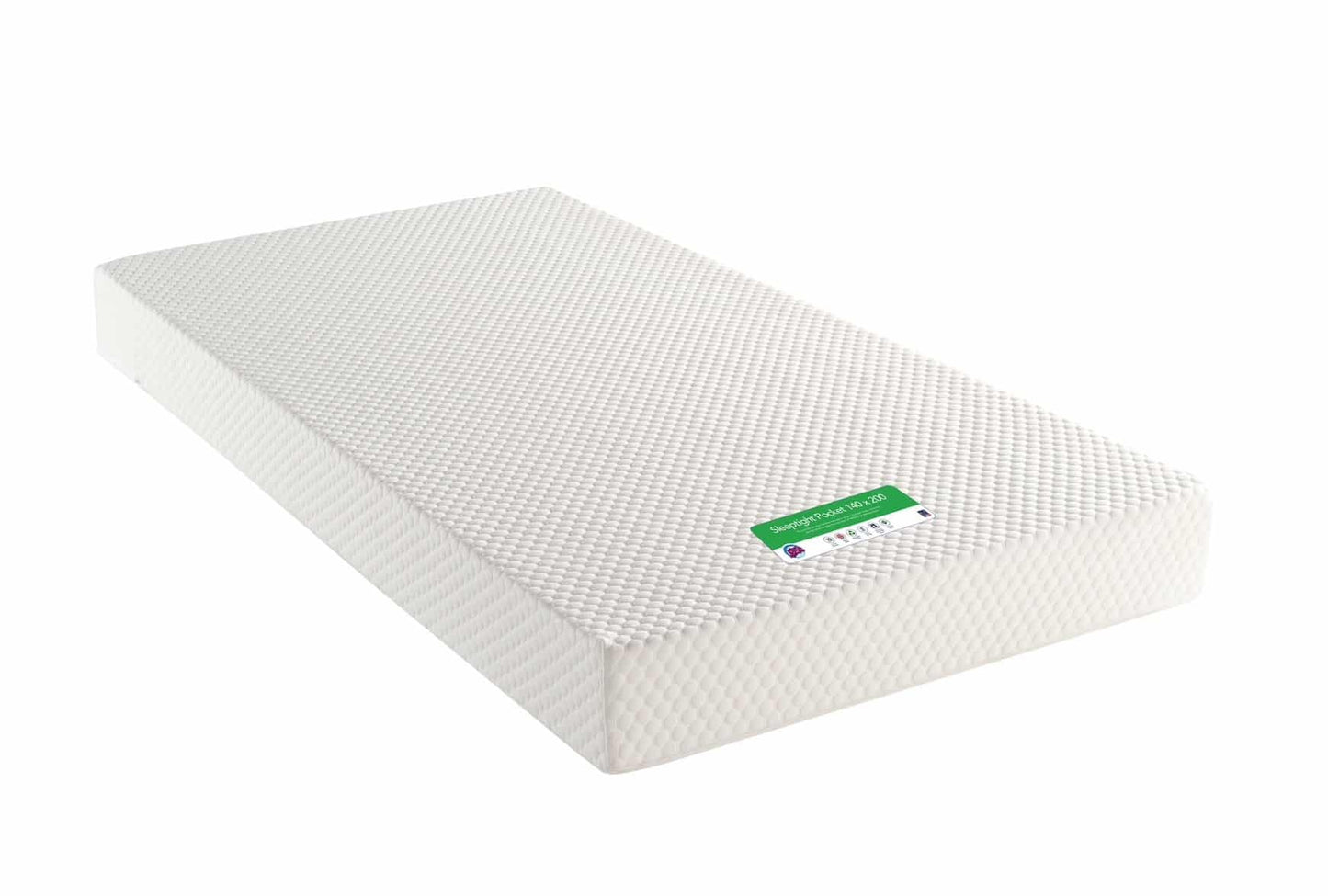 Kids Avenue Sleeptight Pocket Mattress 140 x 200cm Light Green Label