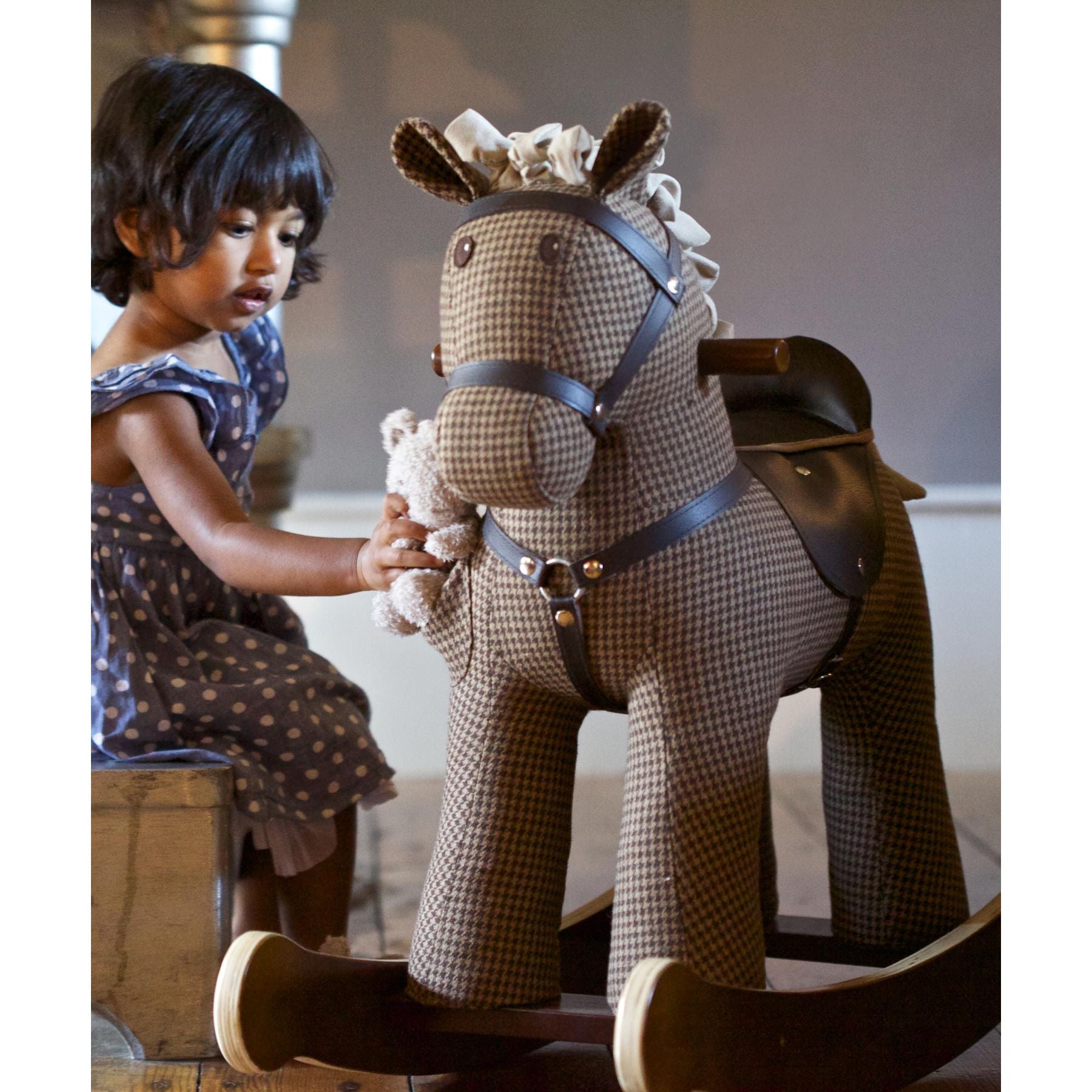 little bird told me chester and fred rocking horse 12m+ with girl