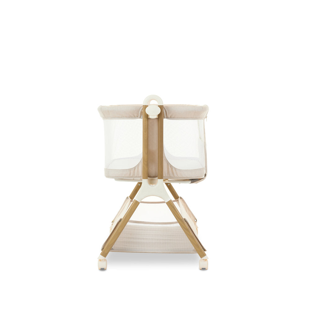 Obaby Cloud Bedside Crib with Mattress - Oatmeal