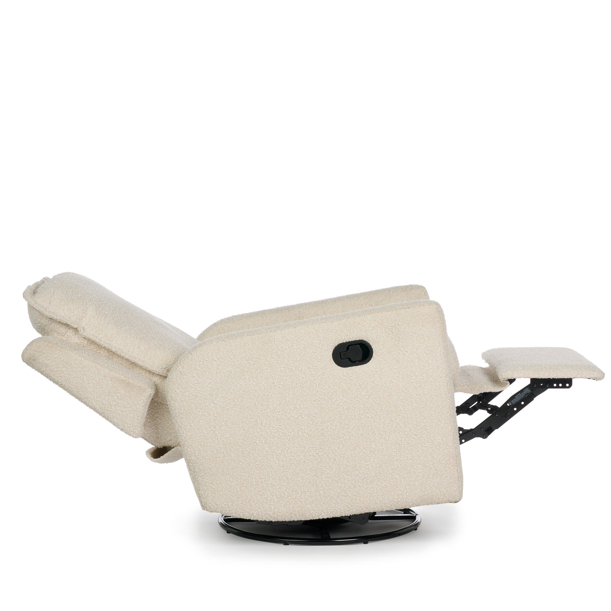 Obaby Denver Swivel Glider Recliner Nursing Chair — Bouclé
