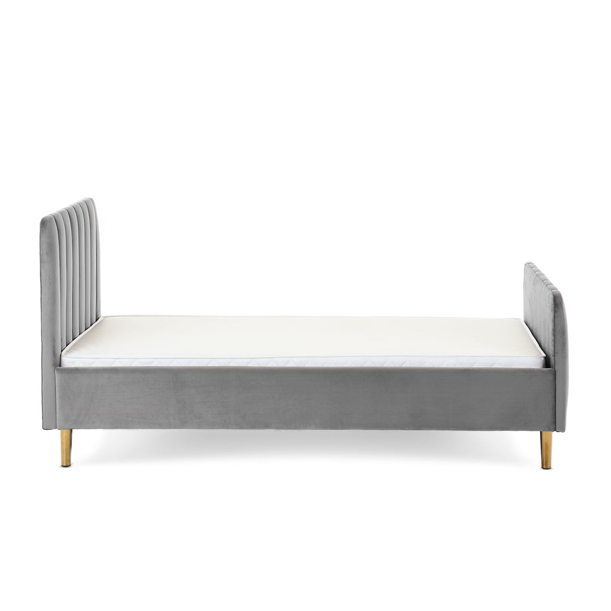 Obaby Gatsby Velvet Kids Single Bed — Grey