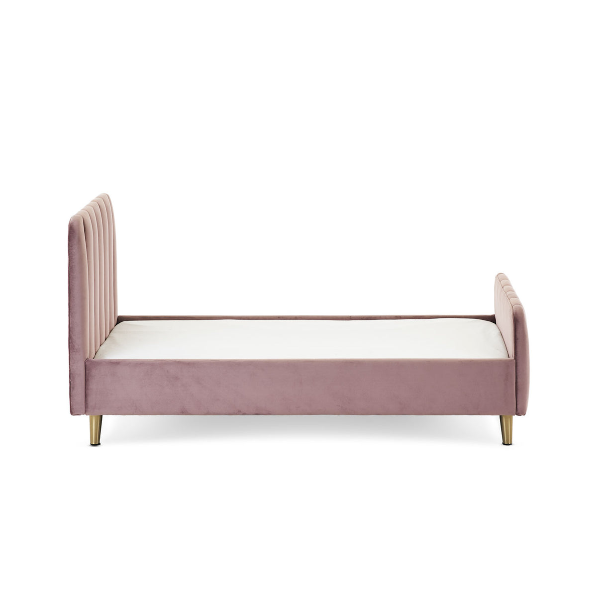 Obaby Gatsby Velvet Toddler Bed — Dusty Pink