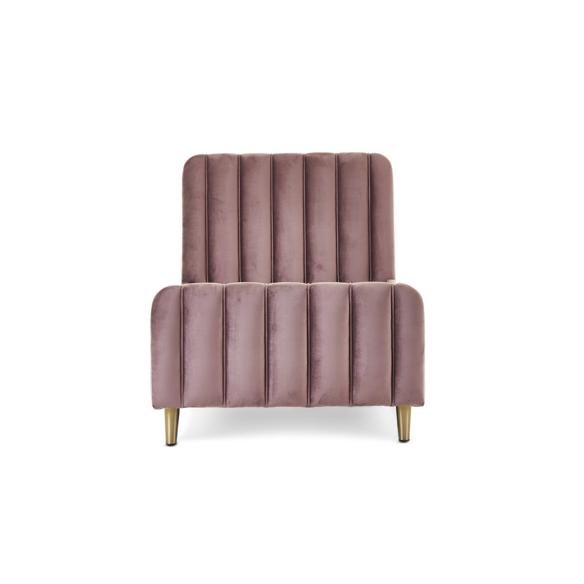 Obaby Gatsby Velvet Toddler Bed — Dusty Pink