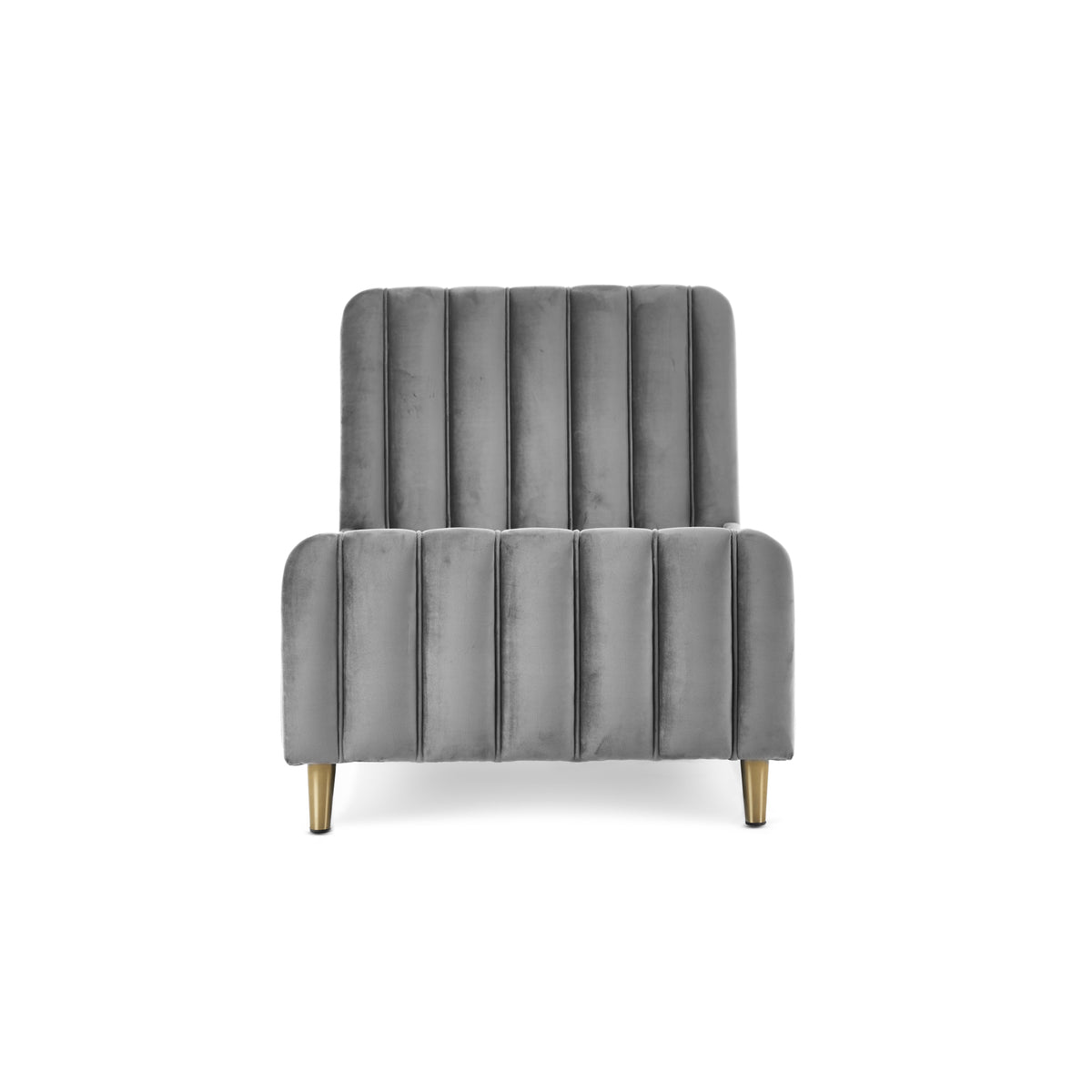 Obaby Gatsby Velvet Toddler Bed — Grey