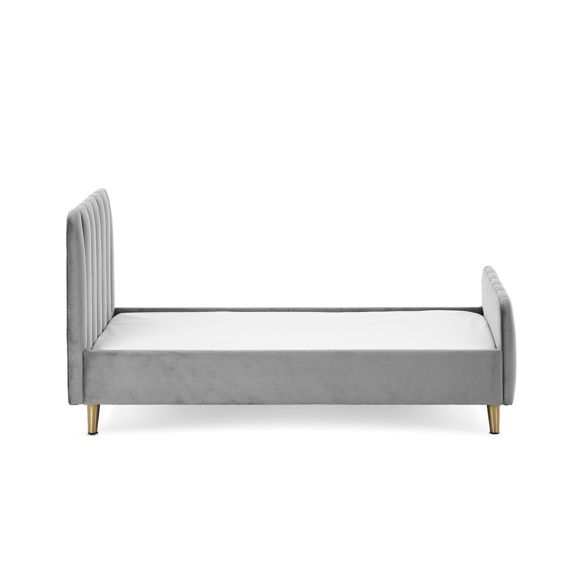 Obaby Gatsby Velvet Toddler Bed — Grey