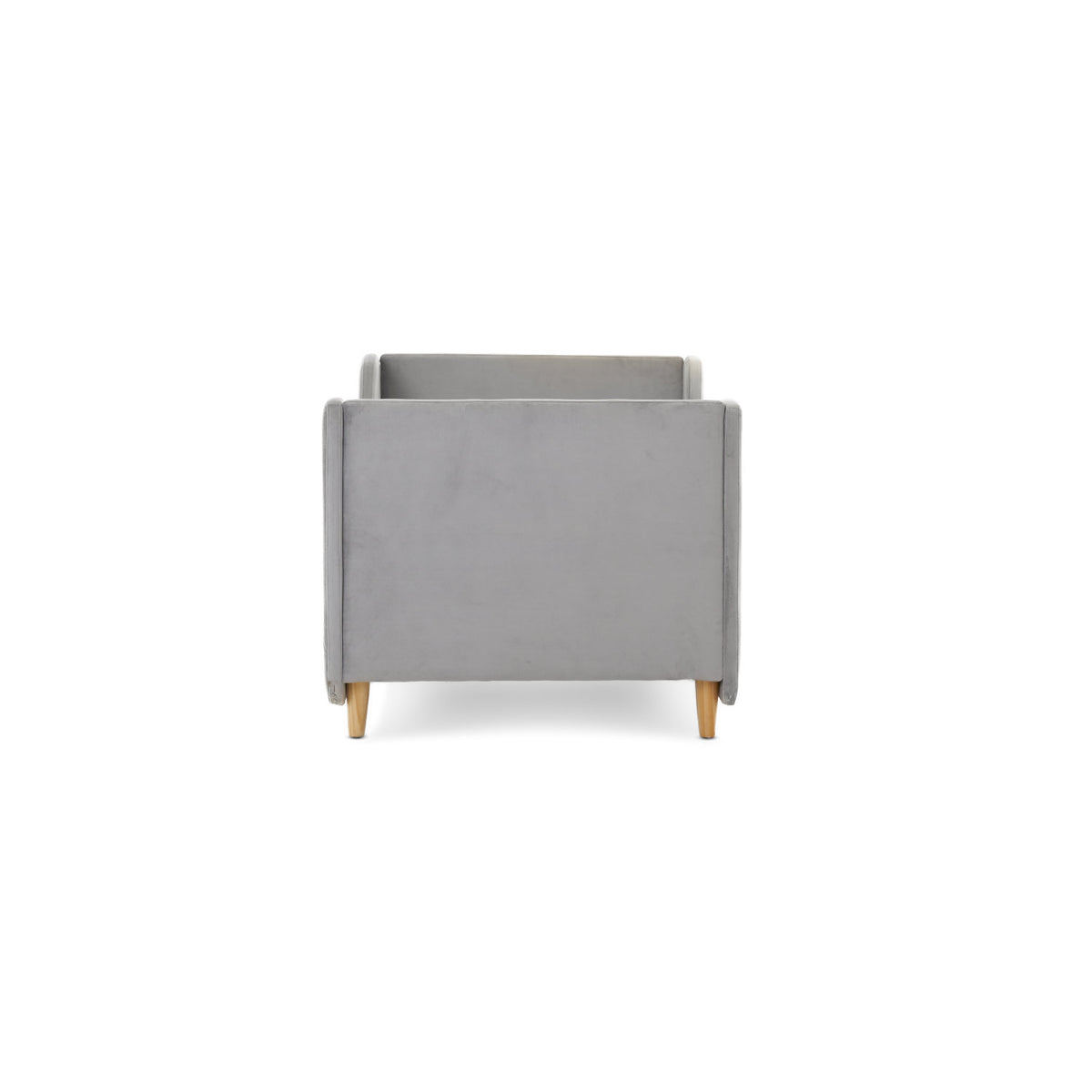 Obaby Lumi Velvet Toddler Bed — Grey