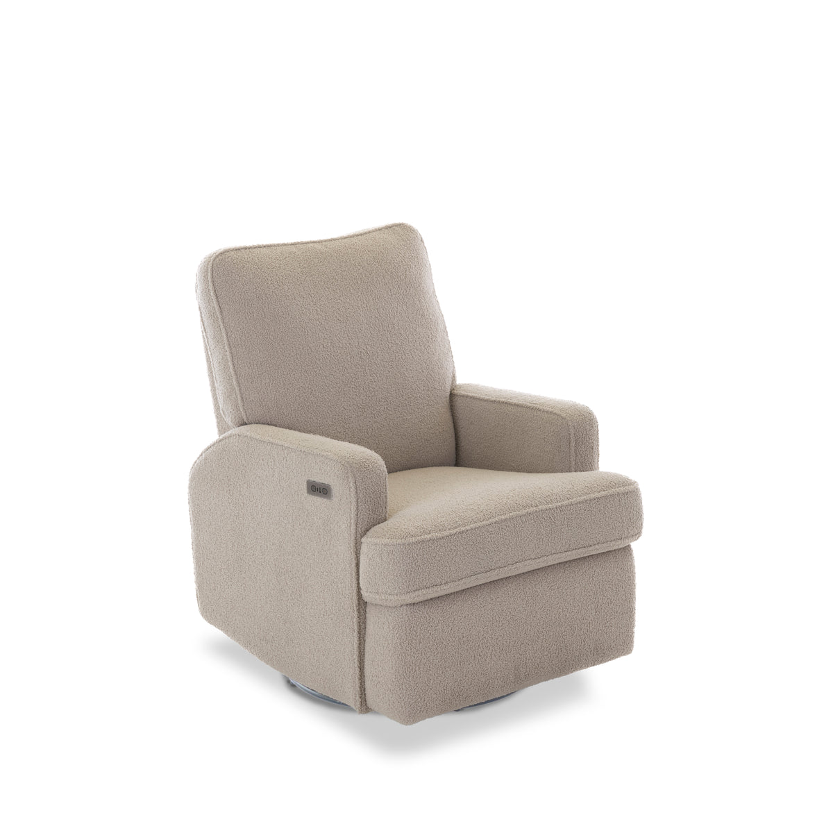Obaby Madison Electric Swivel Glider Recliner Nursing Chair — Teddy Truffle