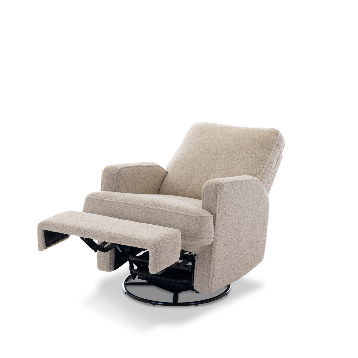 Obaby Madison Electric Swivel Glider Recliner Nursing Chair — Teddy Truffle