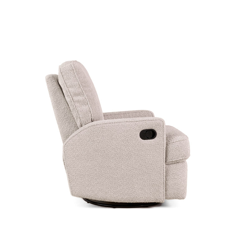Obaby Madison Swivel Glider Recliner Nursing Chair — Chenille Marshmallow