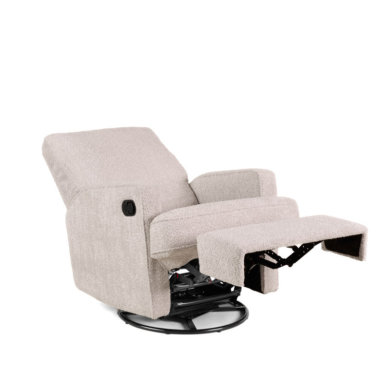 Obaby Madison Swivel Glider Recliner Nursing Chair — Chenille Marshmallow
