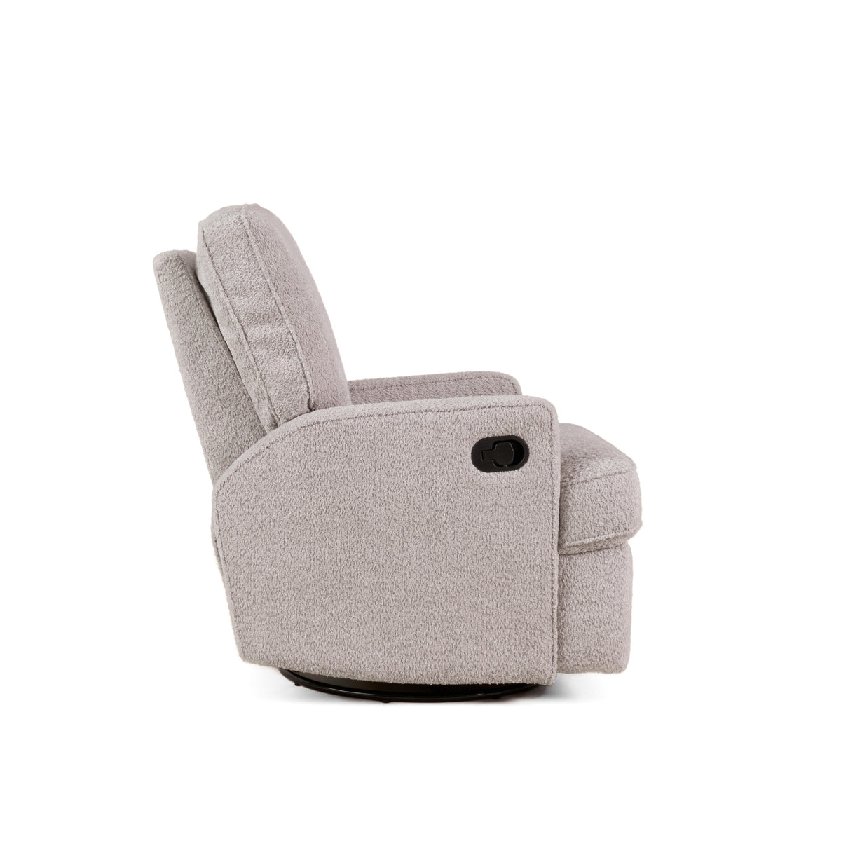 Obaby Madison Swivel Glider Recliner Nursing Chair — Chenille Mushroom
