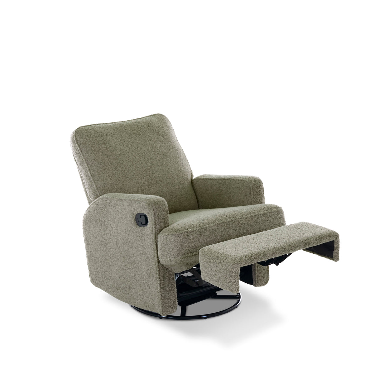 Obaby Madison Swivel Glider Recliner Nursing Chair — Teddy Olive