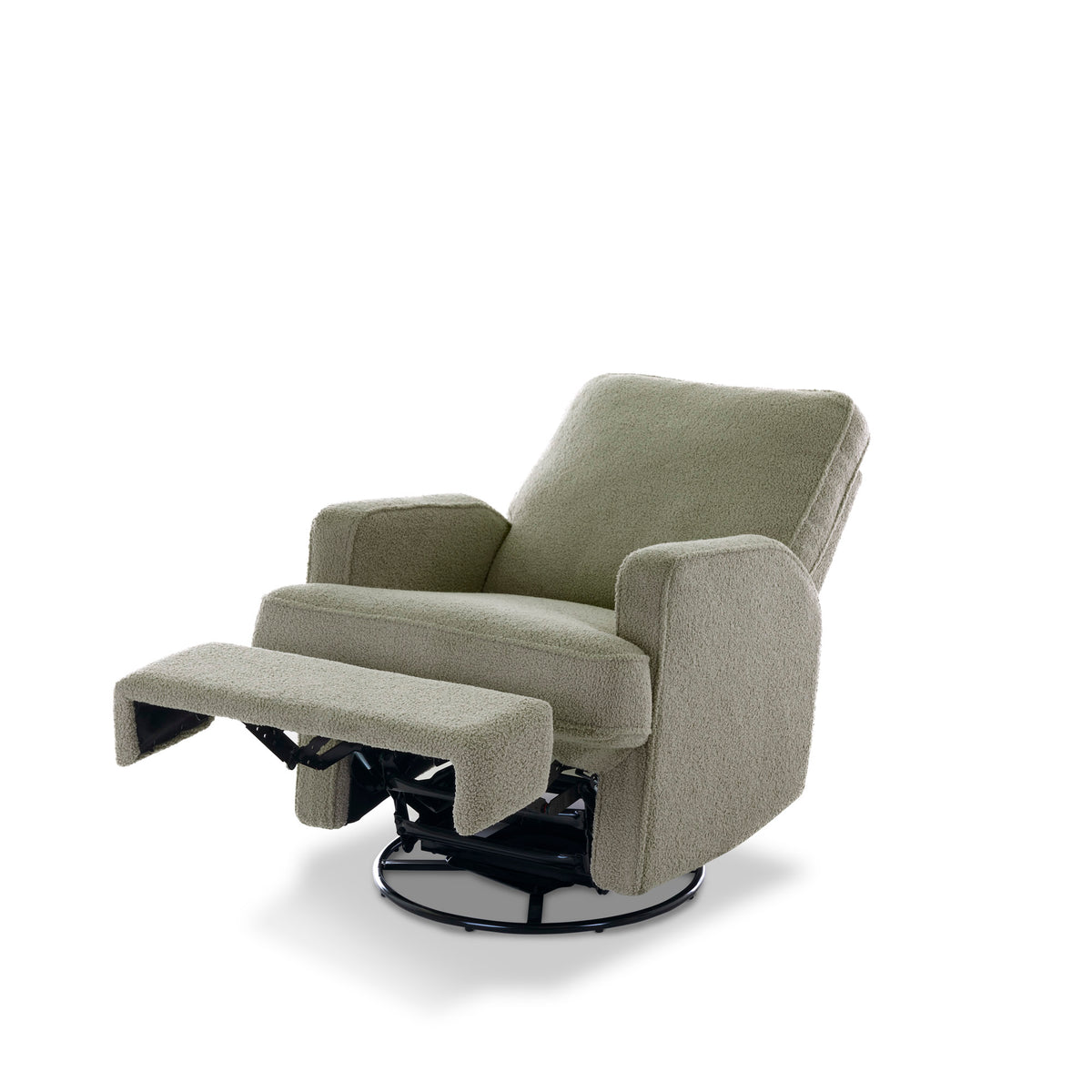 Obaby Madison Swivel Glider Recliner Nursing Chair — Teddy Olive
