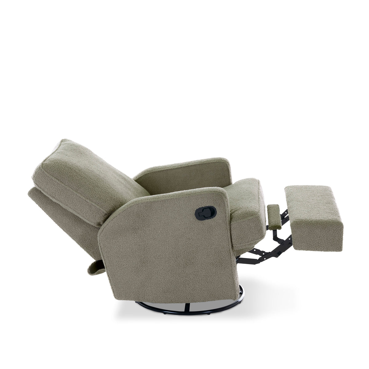 Obaby Madison Swivel Glider Recliner Nursing Chair — Teddy Olive