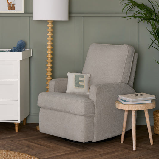 Obaby Madison Swivel Glider Recliner Nursing Chair — Teddy Truffle
