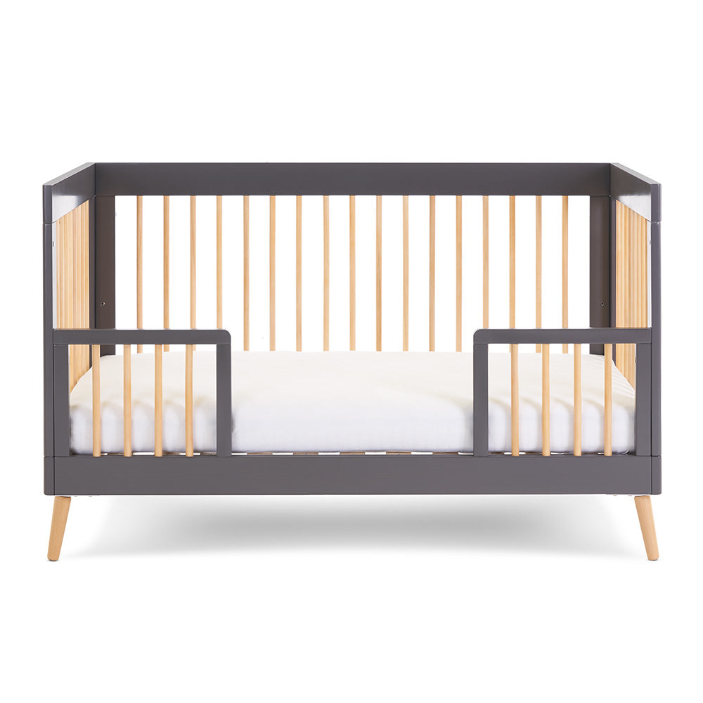 Obaby Maya Cot Bed - Slate & Natural