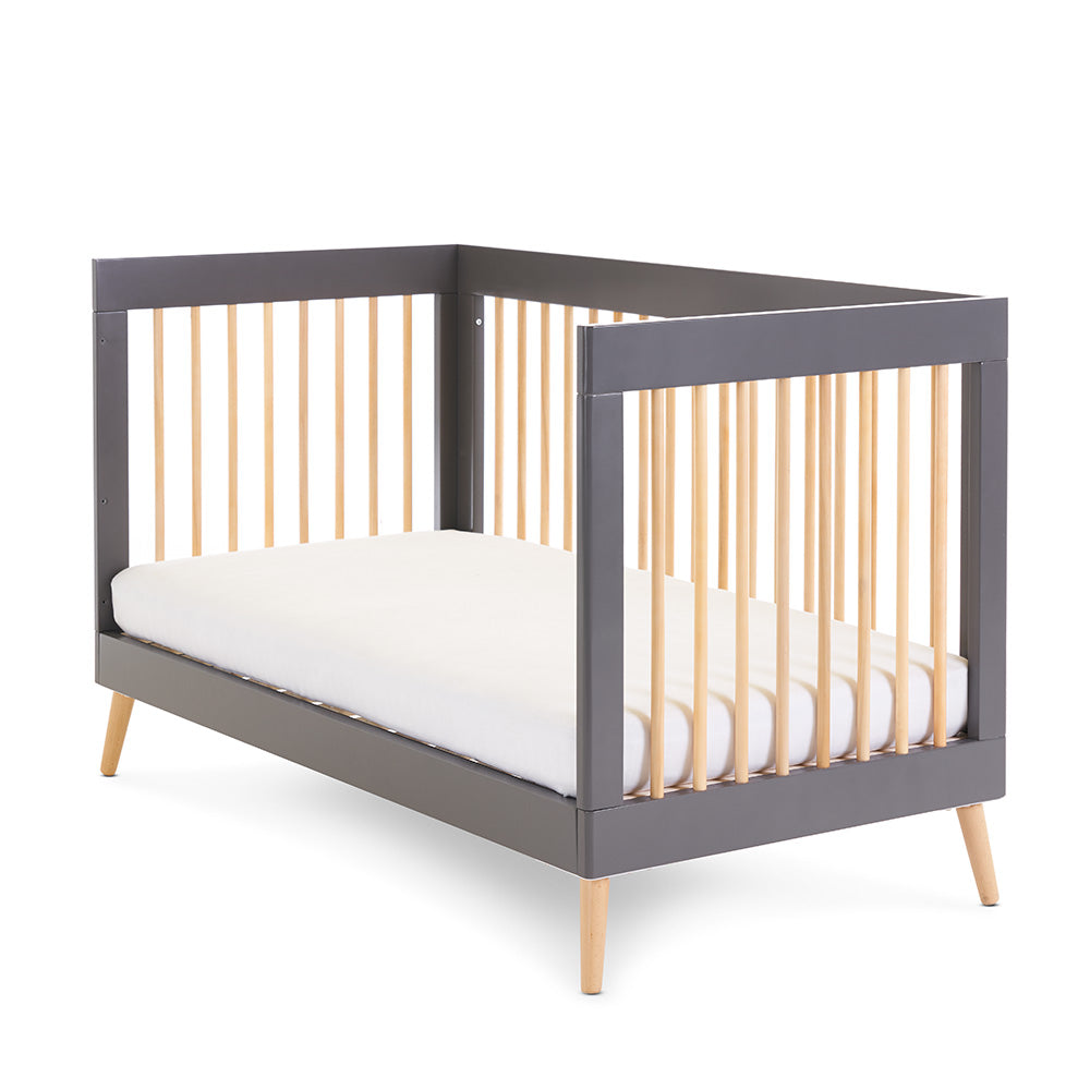 Obaby Maya Cot Bed - Slate & Natural