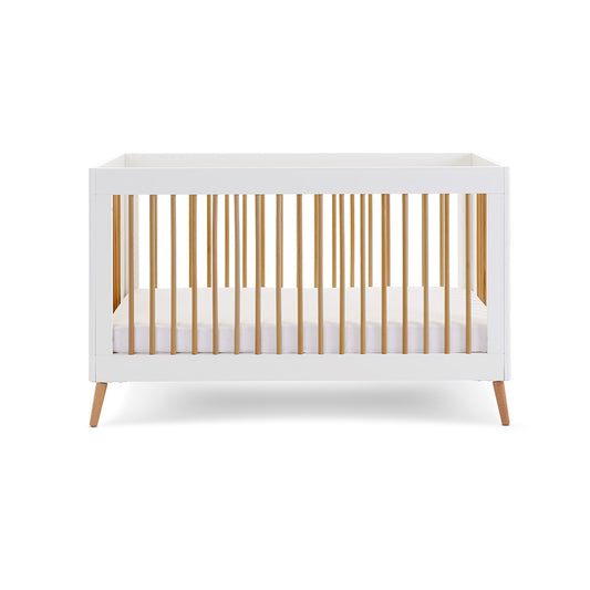 Obaby Maya Cot Bed - White & Natural